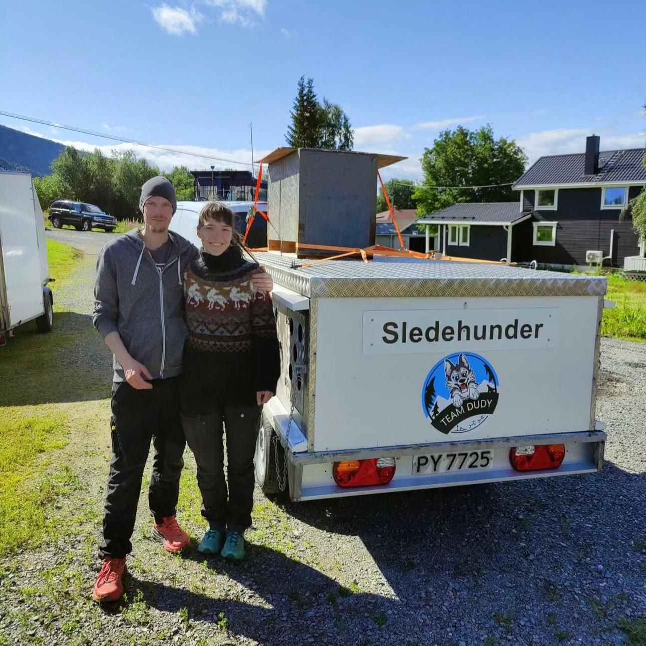 Sled dogs in northern Norway